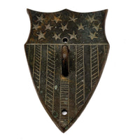 Antique Union Shield Escutcheon Plate (for Door Latch)