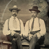 Karl Apin (Blind) and Robert Leclais, Latvian Immigrants in Cleveland, Ohio, 1904 Tintype