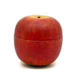 SOLD Beautiful Condition Old Turned Wooden Red Apple Box