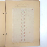 Ray Hayden's 1903 "Graded Sewing Course" Sewing Samples Notebook