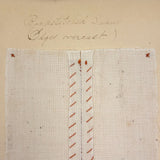Ray Hayden's 1903 "Graded Sewing Course" Sewing Samples Notebook
