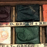 c. 1830s, Very Rare Osborne's Superfine American Watercolors Travel Set