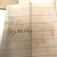 Exactly As Found: 1850s Envelop Filled with Seven Wrapped and Labeled Hair Samples