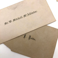 Exactly As Found: 1850s Envelop Filled with Seven Wrapped and Labeled Hair Samples