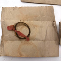 Exactly As Found: 1850s Envelop Filled with Seven Wrapped and Labeled Hair Samples