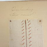 Ray Hayden's 1903 "Graded Sewing Course" Sewing Samples Notebook