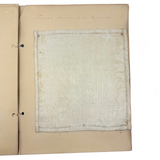 Ray Hayden's 1903 "Graded Sewing Course" Sewing Samples Notebook