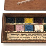 c. 1830s, Very Rare Osborne's Superfine American Watercolors Travel Set