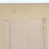 Ray Hayden's 1903 "Graded Sewing Course" Sewing Samples Notebook
