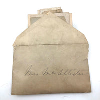 Exactly As Found: 1850s Envelop Filled with Seven Wrapped and Labeled Hair Samples