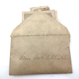 Exactly As Found: 1850s Envelop Filled with Seven Wrapped and Labeled Hair Samples