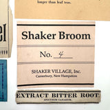 Mixed Lot of Shaker Paper Labels, 19th Century to Later 20th