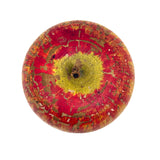 SOLD Well Worn, Very Painterly Old Red and Yellow Turned Wood Apple Box