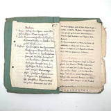 1938 German Geography Notebook with Tons of Notes and Many Hand-drawn Maps