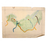 1938 German Geography Notebook with Tons of Notes and Many Hand-drawn Maps