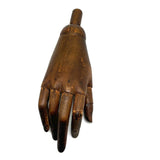 SOLD Antique Jointed Mannequin Hand with Very Rich Patina