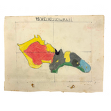 1938 German Geography Notebook with Tons of Notes and Many Hand-drawn Maps