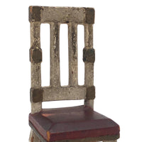 Early 20th C. Handmade Dollhouse Chair with Great Details