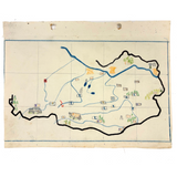 1938 German Geography Notebook with Tons of Notes and Many Hand-drawn Maps