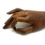 SOLD Antique Jointed Mannequin Hand with Very Rich Patina