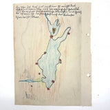 1938 German Geography Notebook with Tons of Notes and Many Hand-drawn Maps