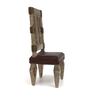 Early 20th C. Handmade Dollhouse Chair with Great Details