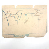 1938 German Geography Notebook with Tons of Notes and Many Hand-drawn Maps