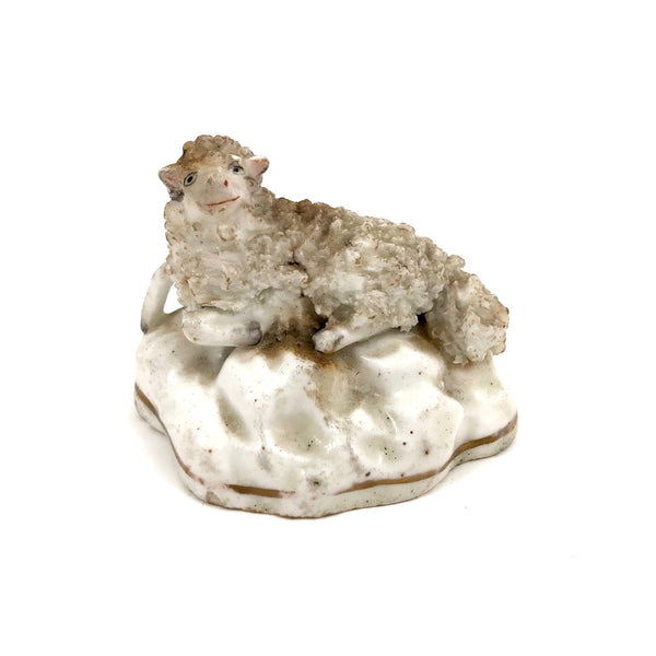 Very Endearing Early Staffordshire Little Lamb