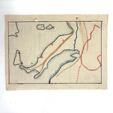 1938 German Geography Notebook with Tons of Notes and Many Hand-drawn Maps