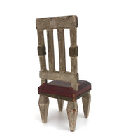 Early 20th C. Handmade Dollhouse Chair with Great Details