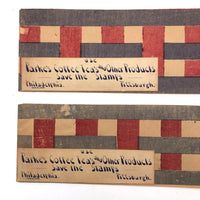 Parke's Coffee and Tea, PA, Silkscreened Patriotic Paper Hats, A Pair