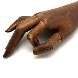 SOLD Antique Jointed Mannequin Hand with Very Rich Patina