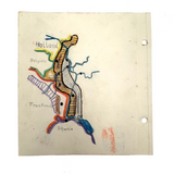 1938 German Geography Notebook with Tons of Notes and Many Hand-drawn Maps