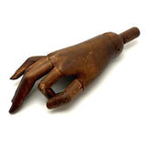 SOLD Antique Jointed Mannequin Hand with Very Rich Patina