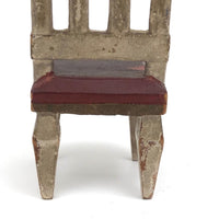 Early 20th C. Handmade Dollhouse Chair with Great Details