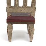 Early 20th C. Handmade Dollhouse Chair with Great Details