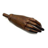 SOLD Antique Jointed Mannequin Hand with Very Rich Patina