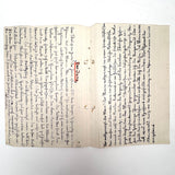 1938 German Geography Notebook with Tons of Notes and Many Hand-drawn Maps