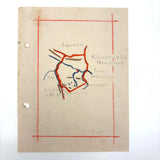 1938 German Geography Notebook with Tons of Notes and Many Hand-drawn Maps