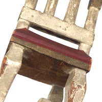 Early 20th C. Handmade Dollhouse Chair with Great Details