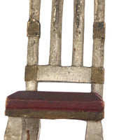 Early 20th C. Handmade Dollhouse Chair with Great Details