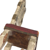 Early 20th C. Handmade Dollhouse Chair with Great Details