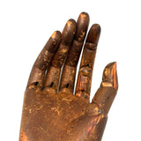 SOLD Antique Jointed Mannequin Hand with Very Rich Patina