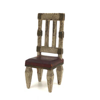 Early 20th C. Handmade Dollhouse Chair with Great Details