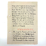 1938 German Geography Notebook with Tons of Notes and Many Hand-drawn Maps