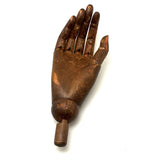 SOLD Antique Jointed Mannequin Hand with Very Rich Patina