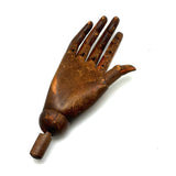 SOLD Antique Jointed Mannequin Hand with Very Rich Patina