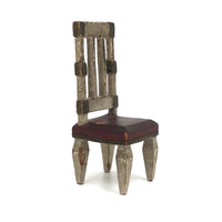 Early 20th C. Handmade Dollhouse Chair with Great Details