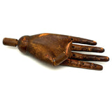 SOLD Antique Jointed Mannequin Hand with Very Rich Patina