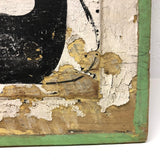 Painted Row of Loons on Long Beveled Wood Panel